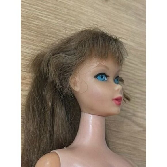 VTG Twist N Turn Bon Bon Brunette Hair 1966 Japan #15 Body Barbie Rooted Lashes - Picture 4 of 15